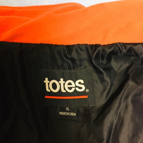 Totes Camouflage Safety Orange Jackets Sz XL - Picture 5 of 7